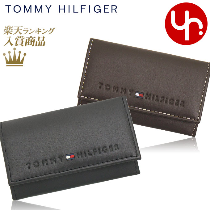 トミーヒルフィガー キーケース（レディース） 【48時間限定ポイント2倍】トミー ヒルフィガー TOMMY HILFIGER 小物 キーケース 31TL17X005 特別送料無料 WELLESLEY ジェニュイン レザー 6連 キーケースメンズ ブランド 通販 2024SS