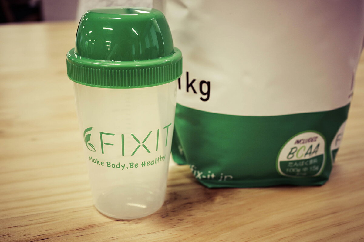 FIXIT プロテイン シェイカー 300ml ホエイプロテイン プロテイン用 シェーカー オリジナル フィットネス