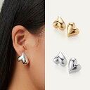 【JENNY BIRD ジェニーバード】Art Heart Button アシンメトリー ハート ピアス(4)