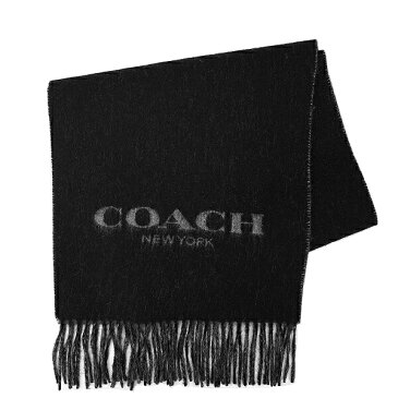 コーチ COACH メンズ 送料無料 マフラー F86542 BLK(ブラック)【FKS】