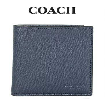 コーチ COACH メンズ 財布 二つ折り財布 F59111 BHP(ミッドナイトネイビー)【FKS】