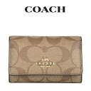 コーチ キーケース 【最大12500円OFFクーポン配布中4/1(月)9:59まで】コーチ COACH アウトレット レディース 小物 キーケース F77998 IME74(カーキ×サドル2) シグネチャー【FKS】