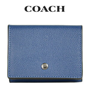 コーチ COACH メンズ 財布 三つ折り財布 F73994 QBOMH(アドミラル) ブルー