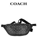 コーチ ボディバッグ メンズ コーチ COACH アウトレット メンズ バッグ ボディバッグ F78777 QBMI5(チャコール×ブラック) シグネチャー