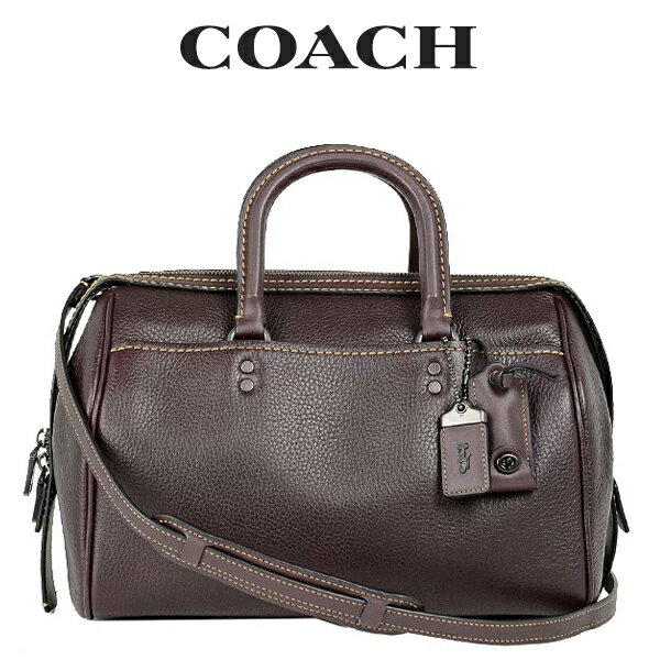 ★ コーチ COACH アウトレット レディース バッグ ハンドバッグ ファスナー開閉 2WAYバッグ ボストンバッグ　86857 BPL6N(オックスブラッド) パープル【在庫処分】