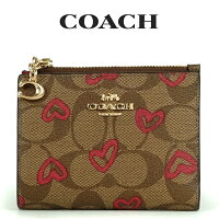 コーチ COACH レディース 財布 ミニ財布 91054 IMQA4(カーキレッドマルチ)