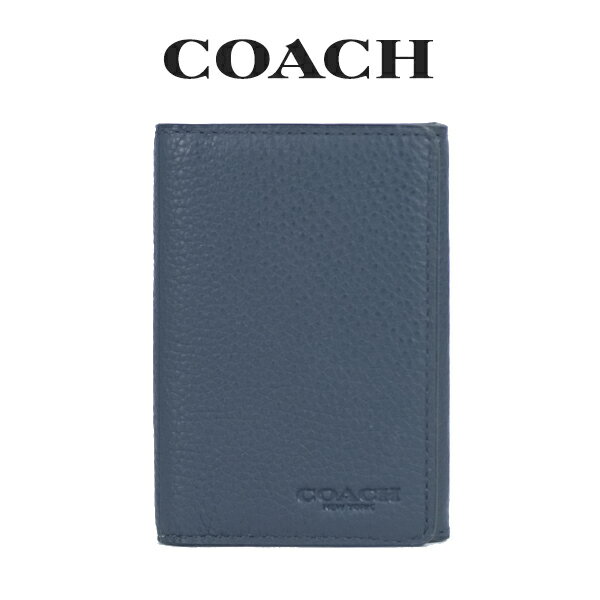 コーチ COACH アウトレット メンズ 小物 カードケース 名刺入れ 91308 QB/MQ(ミッドナイト) ネイビー