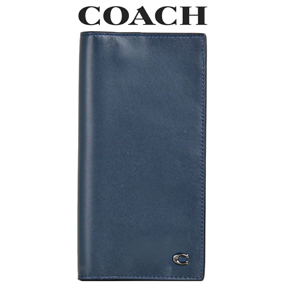 楽天市場 コーチ Coach メンズ 財布 二つ折り長財布 32075 Den デニム ネイビー インポートブランド ロータス