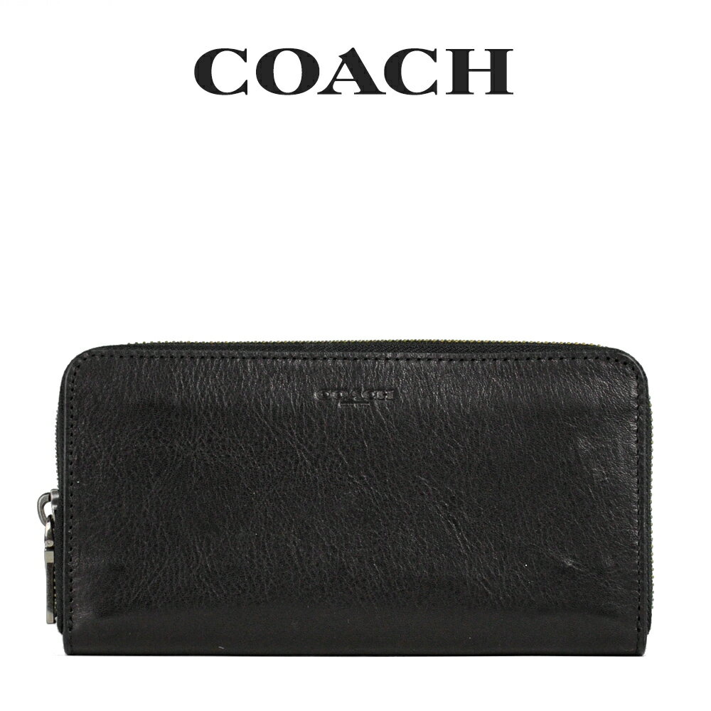 コーチ 長財布 メンズ ★ コーチ COACH アウトレット メンズ 財布 ラウンドジップ長財布 長財布 57098 BLK(ブラック) ブラック【在庫処分】