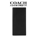 コーチ 二つ折り財布 メンズ ★【わけあり】 コーチ COACH アウトレット メンズ 財布 二つ折り長財布 74949 BLK(ブラック) ブラック【在庫処分】