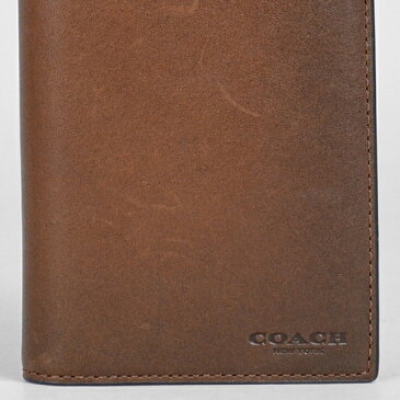 【コーチ箱ラッピング・紙袋付き】 母の日ギフトセット コーチ COACH メンズ 財布 二つ折り長財布 74949 CWH(ダークサドル)