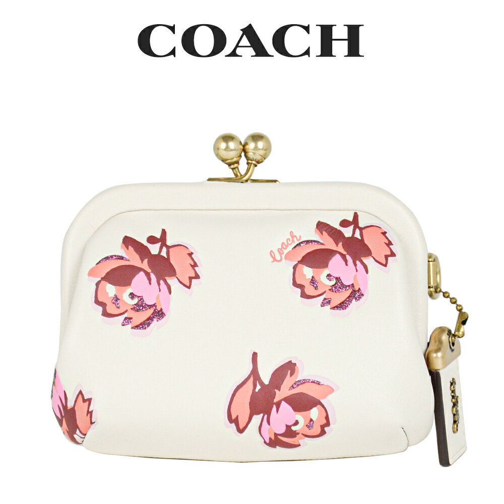 コーチ COACH レディース 財布 コインケース 小銭入れ 79629 B4PLF(ブラス×チョークフローラルプリント) 花柄|インポートブランド ロータス