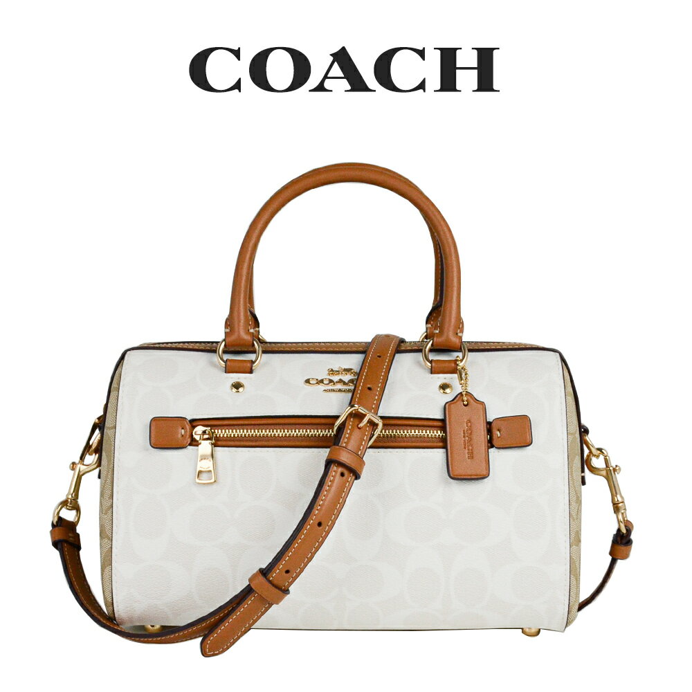 コーチ COACH アウトレット レディース バッグ ハンドバッグ ファスナー開閉 2WAYバッグ CA149 IMRFI(チョーク×グレイシャー　ホワイト　マルチ) シグネチャー