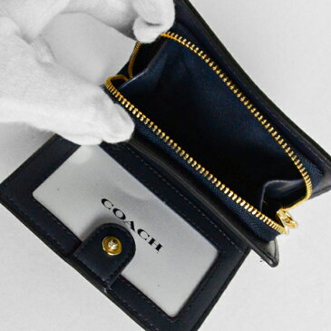 コーチ COACH アウトレット レディース 財布 二つ折り財布 C3309 IMDEI(デニム マルチ)シグネチャー