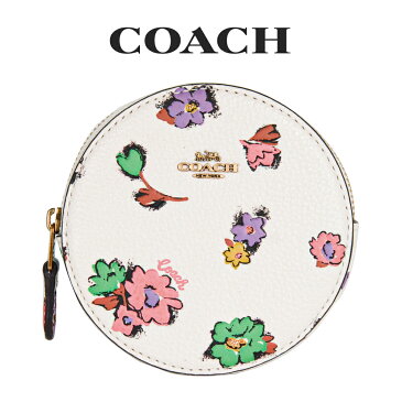 【メール便送料無料】 コーチ COACH アウトレット レディース 財布 コインケース C4202 B4/HA(ブラス×チョーク) 花柄