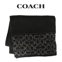 コーチ 【最大12500円OFFクーポン配布中4/1(月)9:59まで】コーチ COACH アウトレット レディース 小物 アパレル マフラー C5127 BLK(ブラック) シグネチャー