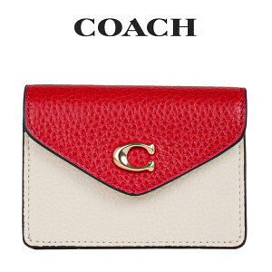 コーチ COACH アウトレット レディース 小物 カードケース 名刺入れ C6890 IMTOQ(エレクトリック レッド マルチ) レッド