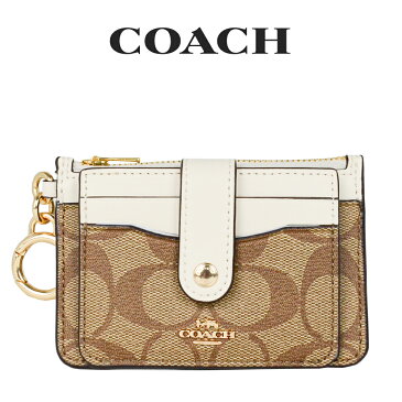 コーチ COACH アウトレット レディース 小物 カードケース 名刺入れ C7398 IMDJ8(カーキチョーク) シグネチャー【FKS】