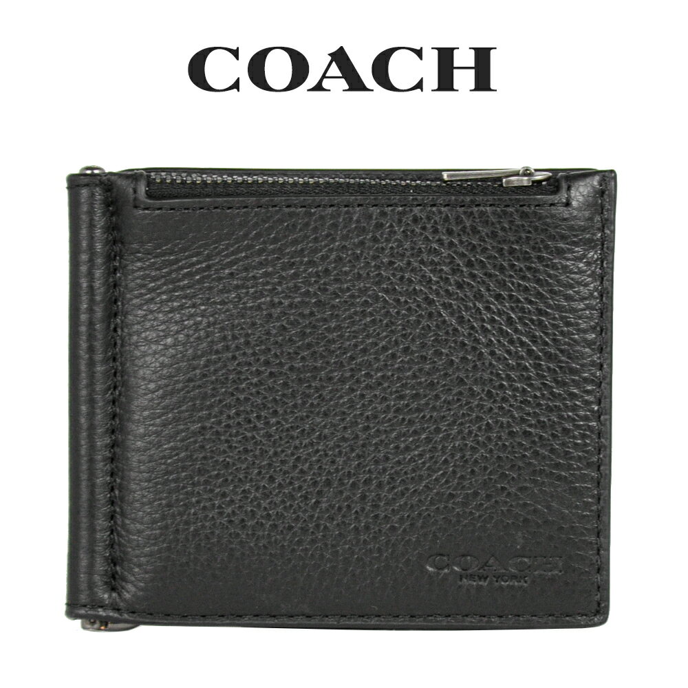 コーチ コーチ COACH アウトレット メンズ 財布 二つ折り財布 C8272 QB/BK(ブラック) ブラック