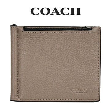 コーチ COACH アウトレット メンズ 財布 二つ折り財布 C8272 QB/MS(マッシュルーム) ベージュ