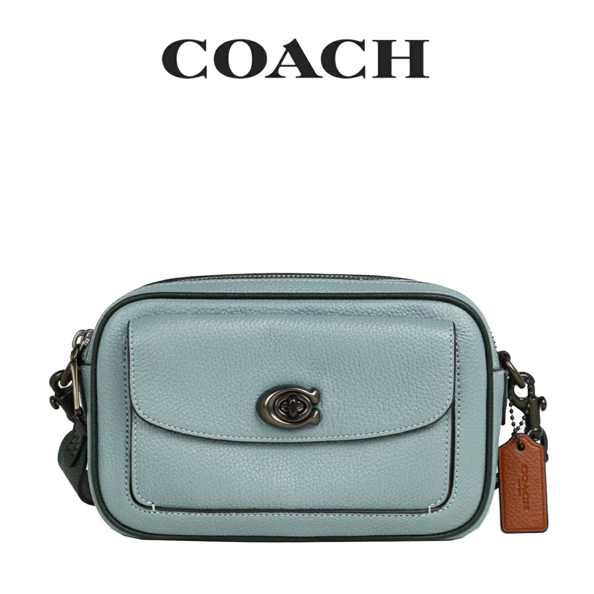 ★ コーチ COACH アウトレット レディース バッグ ミニショルダー ショルダーバッグ C0695 V5O4S(アクア) ブルー【在庫処分】