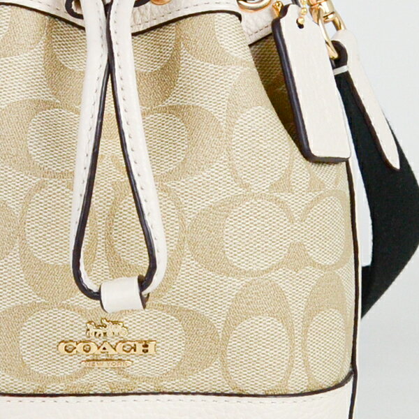 コーチ COACH アウトレット レディース バッグ ミニショルダー ショルダーバッグ C5121 IMDQC(ライトカーキ×チョーク) シグネチャー