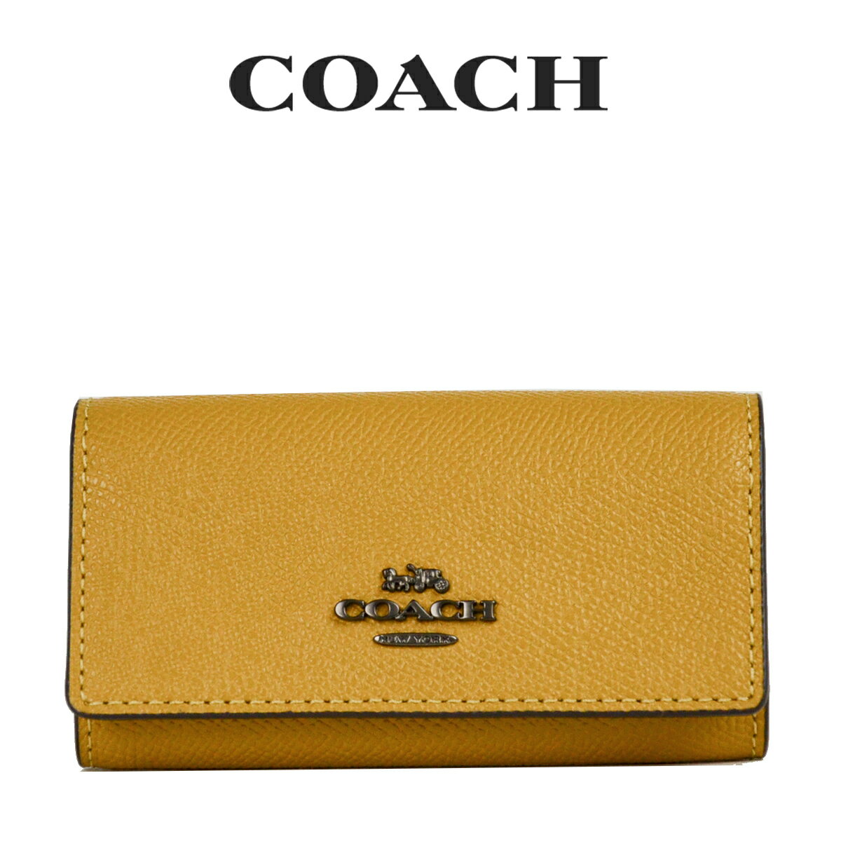 コーチ（COACH) コーチ COACH アウトレット レディース 小物 キーケース 58359 V5LQT(フラックス) イエロー