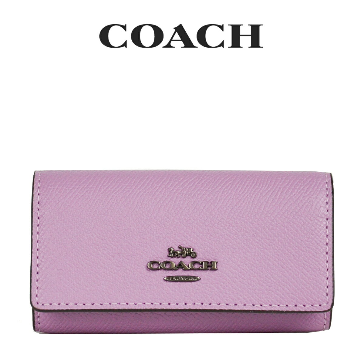 コーチ キーケース コーチ COACH アウトレット レディース 小物 キーケース 58359 V5RGM(オレット オーキッド) ピンク