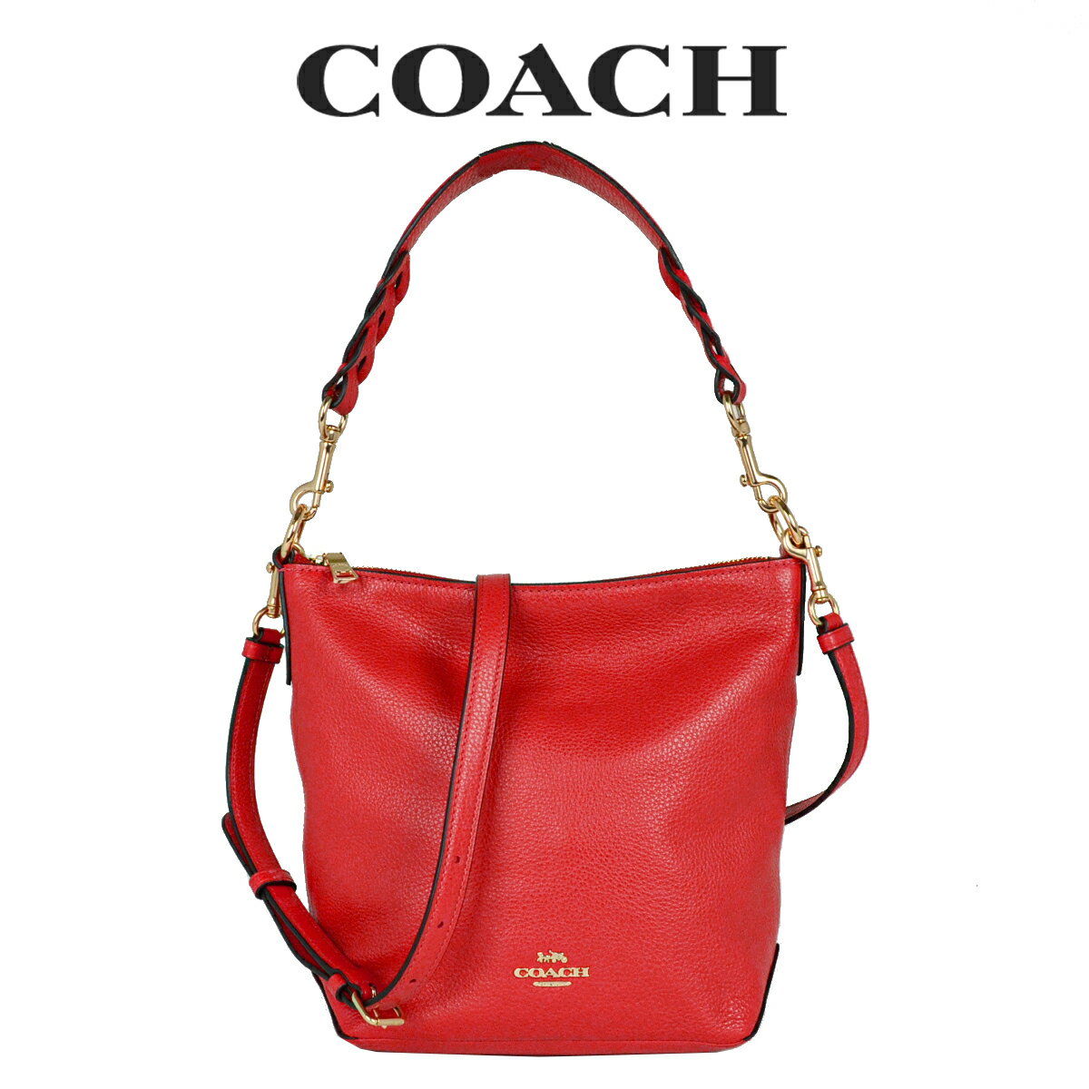 ★ コーチ COACH アウトレット レディース バッグ 2wayショルダー ショルダーバッグ 67025 IMBRD(ブライトレッド) レッド【在庫処分】