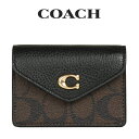 コーチ 名刺入れ 【最大12500円OFFクーポン配布中4/1(月)9:59まで】★ コーチ COACH アウトレット レディース 小物 カードケース 名刺入れ C6889 IMAA8(ブラウン×ブラック) シグネチャー【在庫処分】