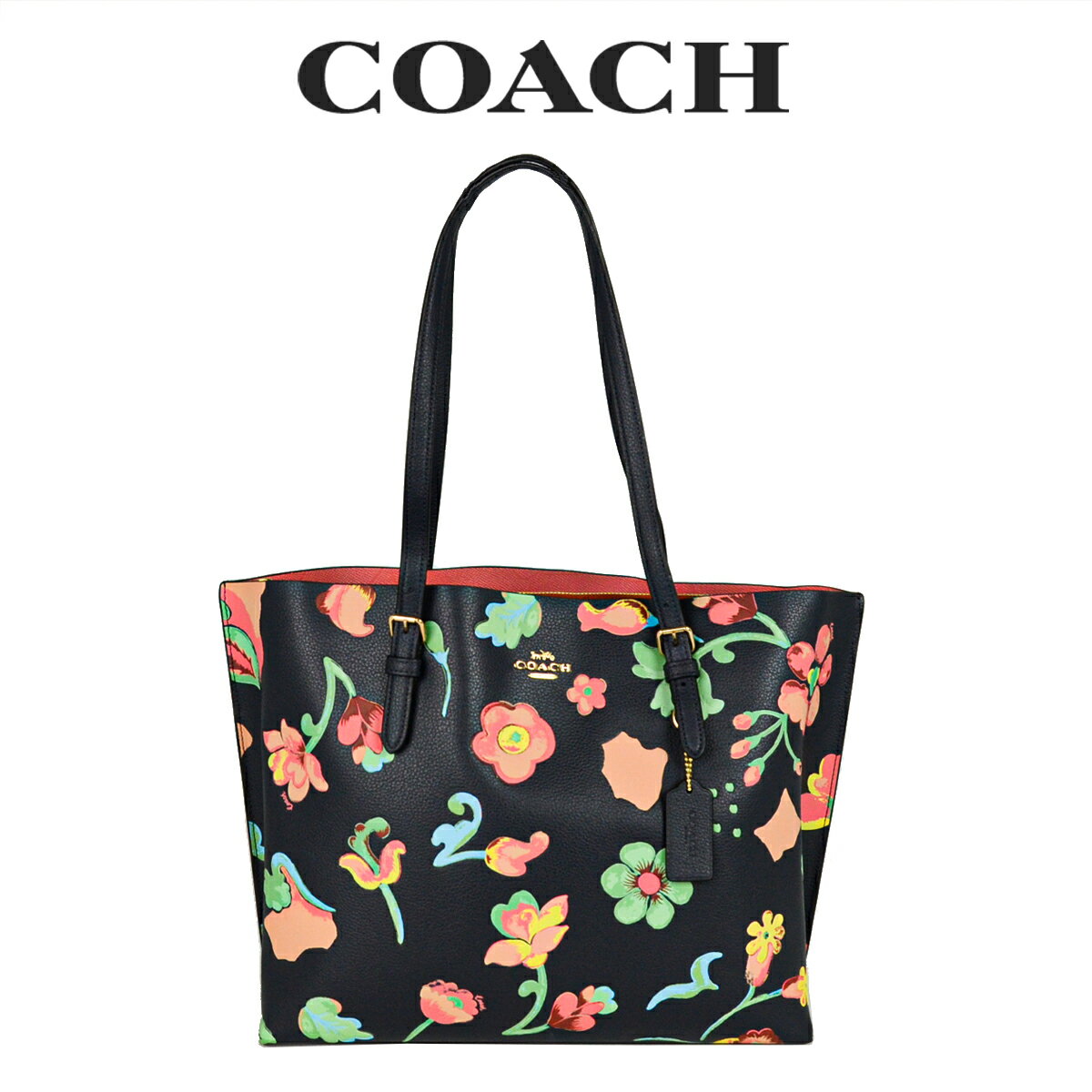 ★ コーチ COACH アウトレット レディース バッグ トートバッグ A4サイズ C8215 IMF23(ミッドナイトマルチ) 花柄【在庫処分】