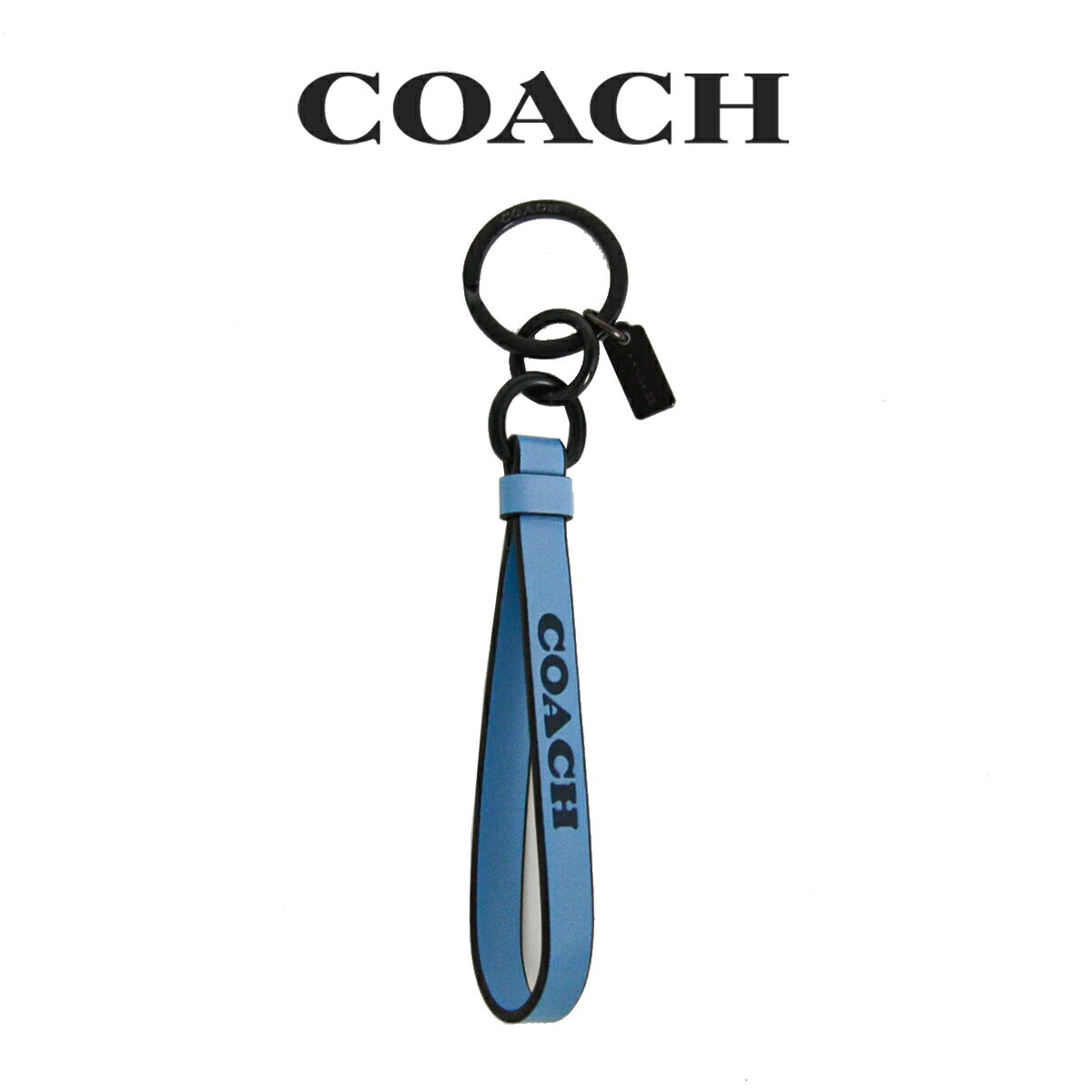 ★ 【メール便送料無料】 コーチ COACH アウトレット メンズ 小物 キーホルダー C8505 VOY(プール×ミッドナイト ネイビー) ブルー【在庫処分】