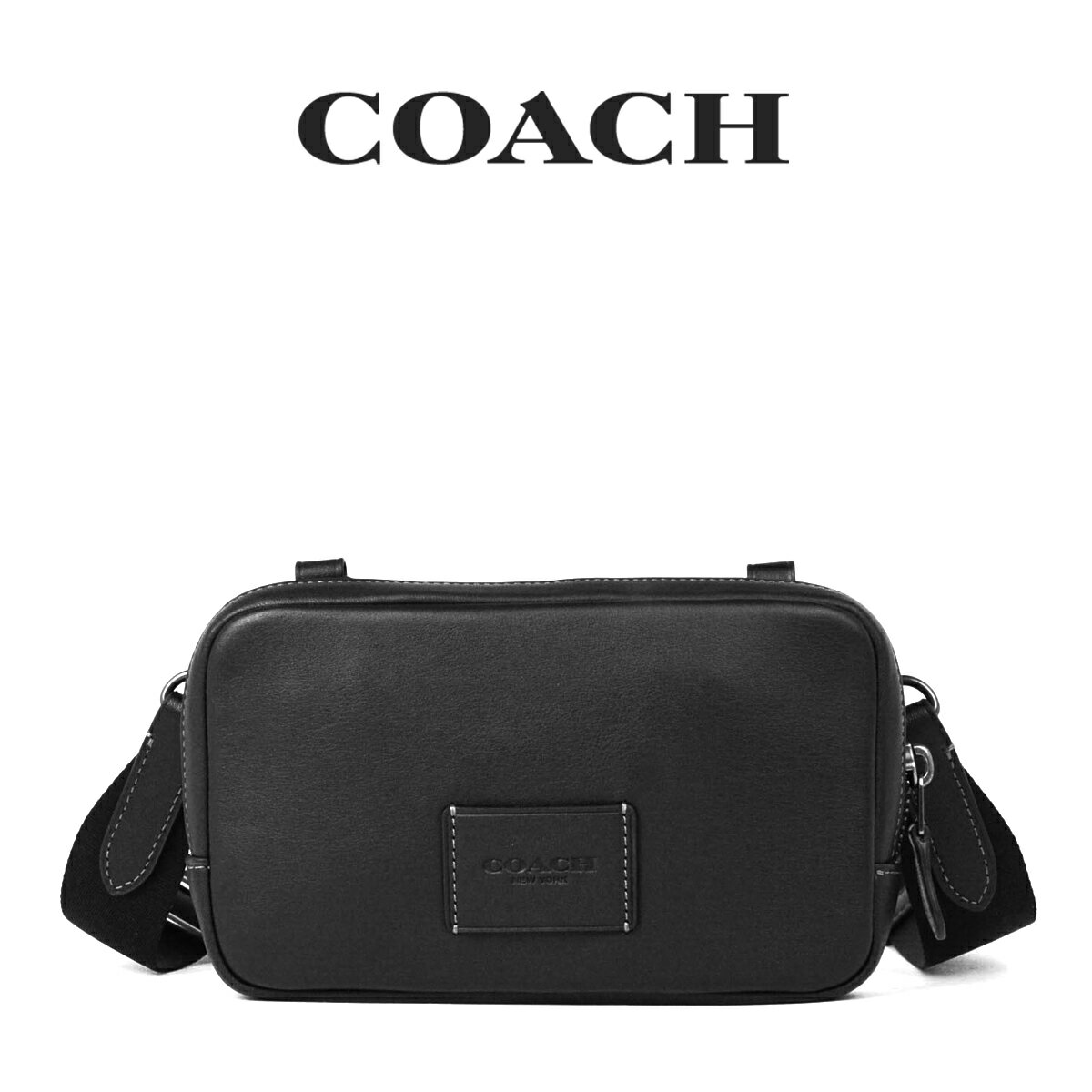 コーチ 革ショルダーバッグ メンズ コーチ COACH アウトレット メンズ バッグ ショルダーバッグ CM170 QB/BK(ブラック) ブラック