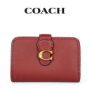 コーチ COACH アウトレット レディース 財布 二つ折り財布 CA193 B4/CY(ブラス×チェリー) レッド