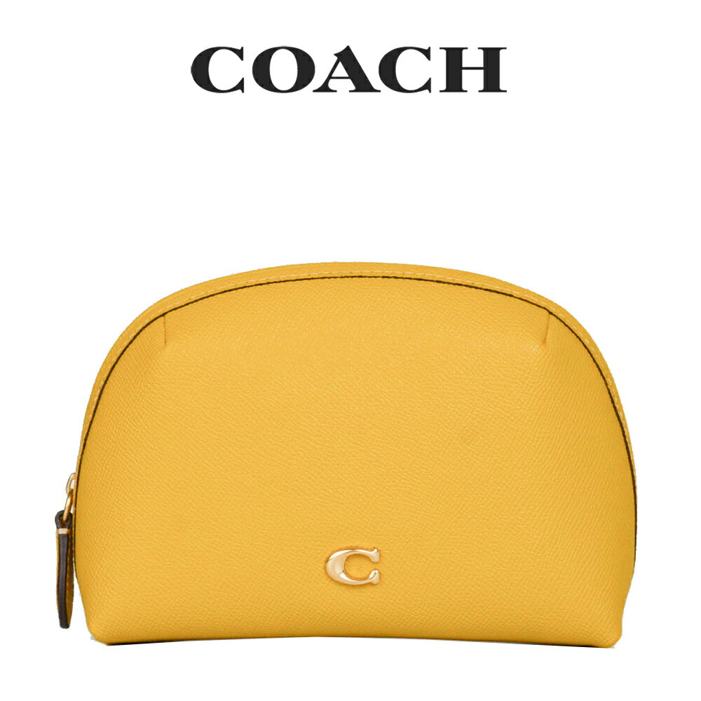 コーチ（COACH) コーチ COACH アウトレット レディース 小物 ポーチ・リストレット コスメポーチ C3489 B4EBV(ブラス×イエロー ゴールド) イエロー