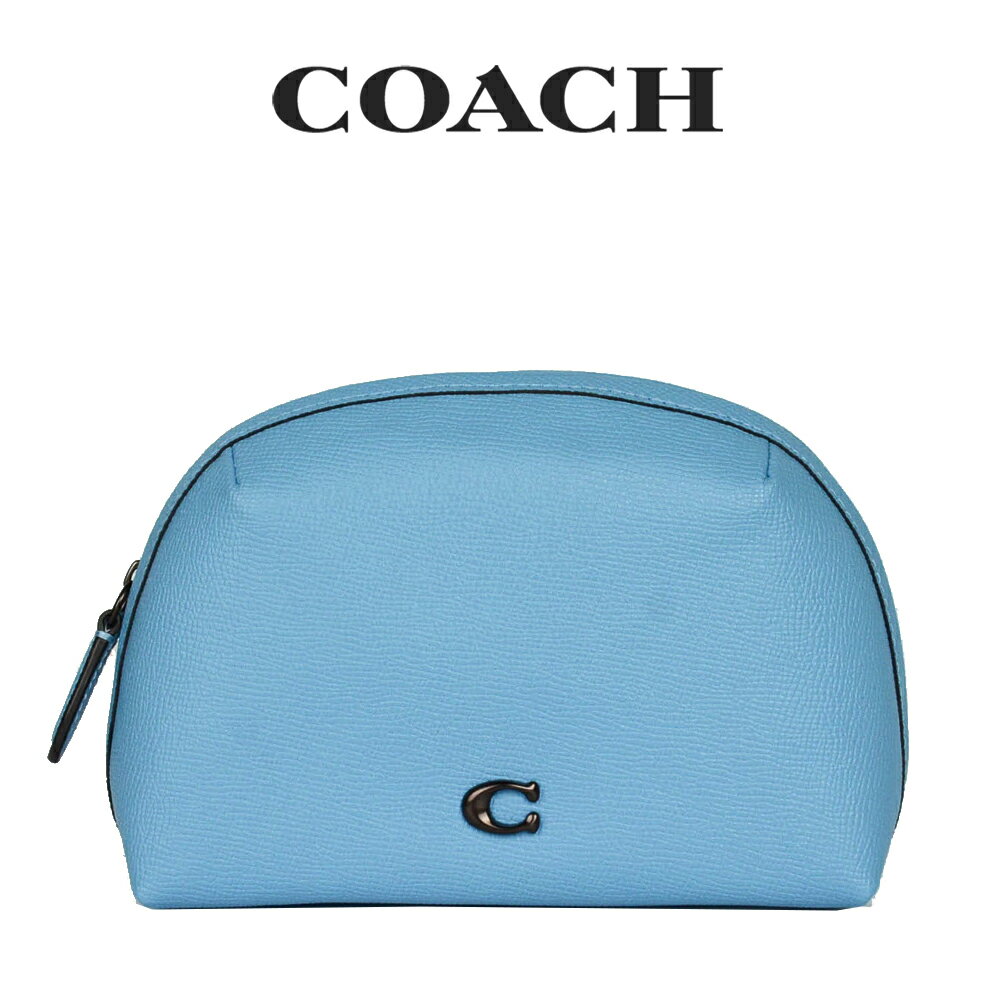 コーチ（COACH) コーチ COACH アウトレット レディース 小物 ポーチ・リストレット コスメポーチ C3489 V5POL(ピューター×プール) ブルー