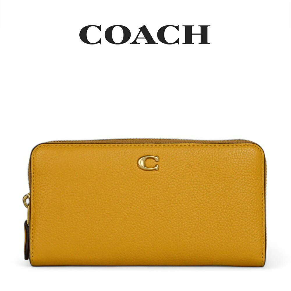 コーチ 革財布 レディース コーチ COACH アウトレット レディース 財布 ラウンドジップ長財布 長財布 CC489 B4/UA(ブラス×バターカップ) イエロー