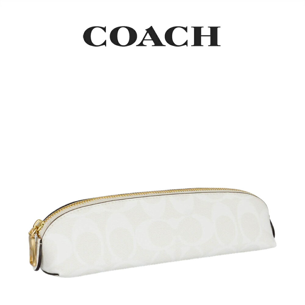 コーチ コーチ COACH アウトレット レディース 小物 ペンケース C6333 IMRFF(チョーク×グレイシャーホワイト) シグネチャー