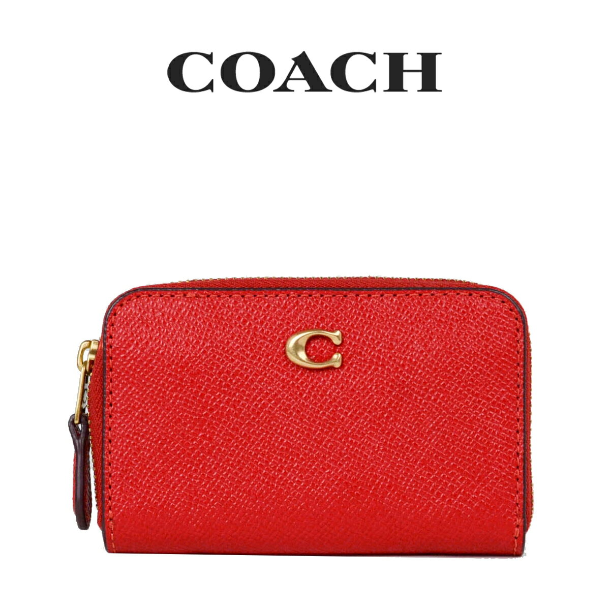 コーチ 定期入れ コーチ COACH アウトレット レディース 小物 カードケース C6723 B4PJ6(スポーツ レッド) レッド