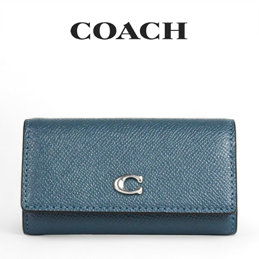 コーチ（COACH) コーチ COACH アウトレット レディース 小物 キーケース CH799 LHDEN(シルバー×デニム) ネイビー