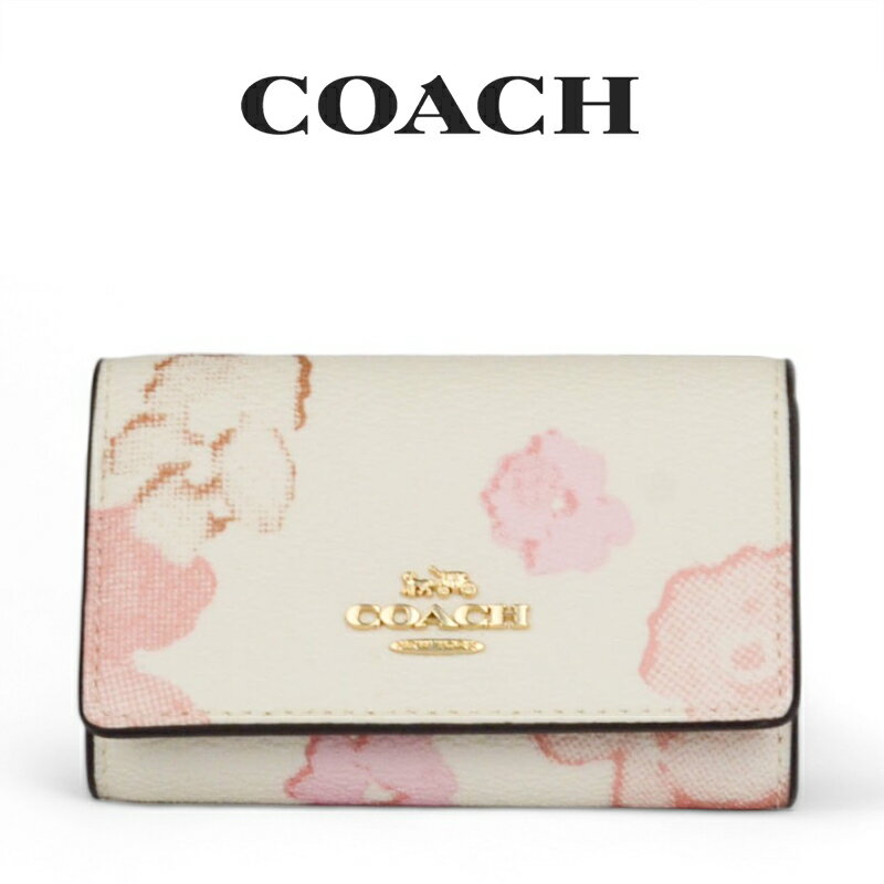 コーチ（COACH) コーチ COACH アウトレット レディース 小物 キーケース CR835 IMCAH(チョークマルチ) 花柄