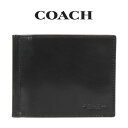 コーチ COACH アウトレット 父の日 ギフト メンズ 財布 二つ折り財布 CJ885BBLK(ブラック) ブラック (男性 プレゼント ブランド マネークリップ レザーウォレット 薄型財布 本革 誕生日 おしゃれ シンプル 黒)(4)