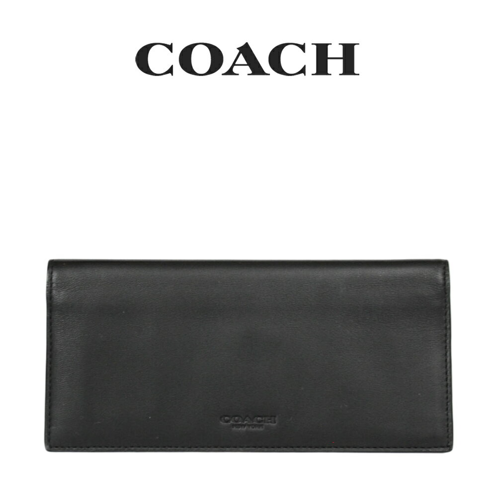 コーチ COACH アウトレット クリスマスプレゼント メンズ 財布 二つ折り長財布 929 BLK(ブラック) ブラック