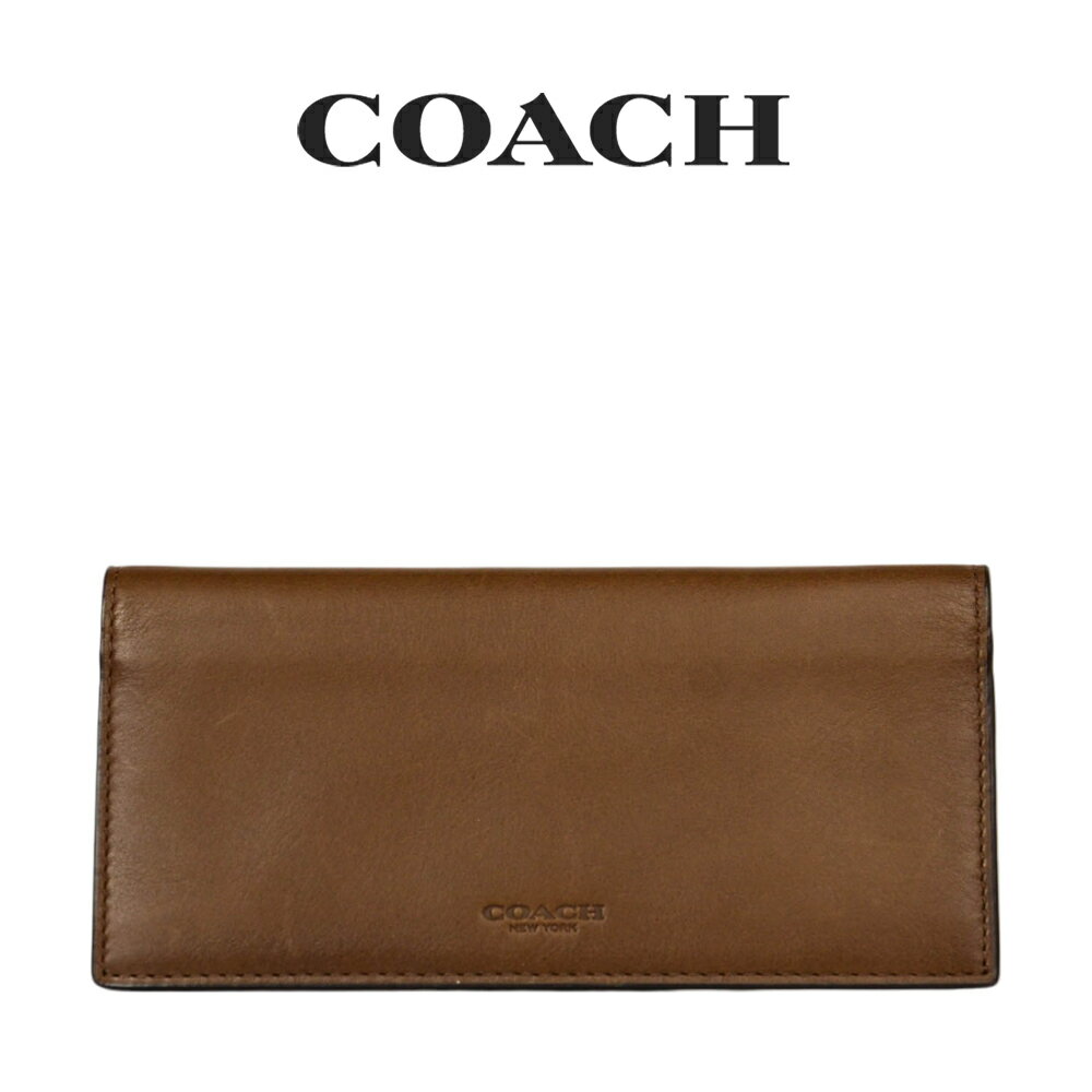 コーチ COACH アウトレット クリスマスプレゼント メンズ 財布 二つ折り長財布 929 SAD(サドル) ブラウン