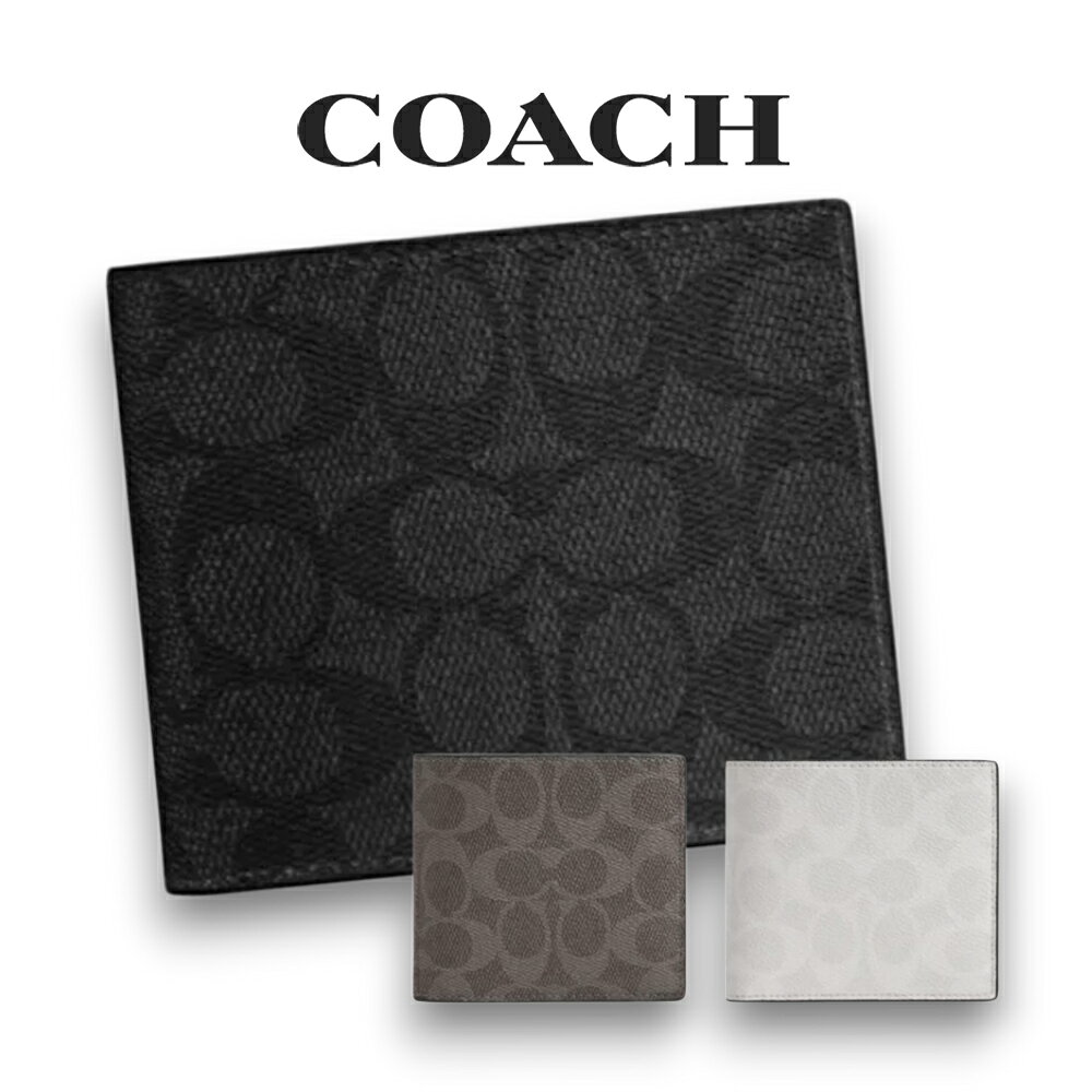 コーチ COACH アウトレット 就職祝い メンズ 財布 二つ折り財布 CY406 全3色 406qbmi5 cy406gycq cy406mqv (プレゼント ブランド財布)