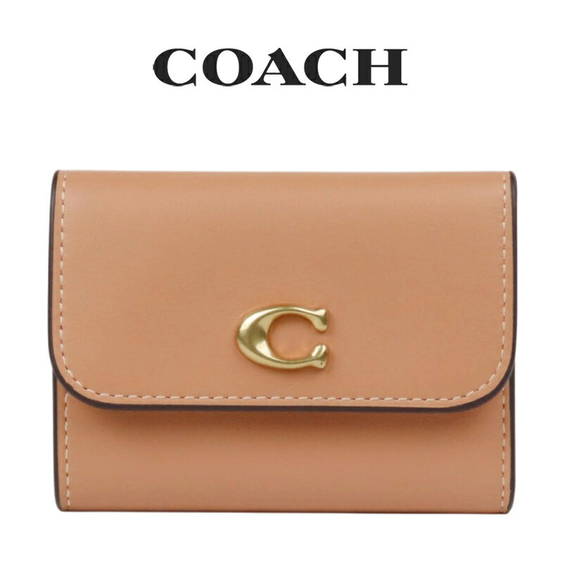Rakuten - コーチ COACH アウトレット 夏のボーナス レディース 財布 ミニ財布 CZ111 B4/E1(ブラス×ピーチ) オレンジ (女性 プレゼント 本革 コンパクト 三つ折り財布 ギフト 人気）