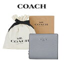 コーチ ミニ財布 レディース 【コーチ巾着＆紙袋付き・ラッピング済み】 ギフトセット コーチ COACH アウトレット レディース 財布 ミニ財布 C2862 SV/E7(シルバー×グラナイト) グレー