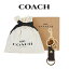 【コーチ巾着＆紙袋付き・ラッピング済み】 ギフトセット コーチ COACH アウトレット レディース 小物 チャーム・キーホルダー バッグチャーム CN401 IMW6S(ブラウン×レッドウッド) シグネチャー