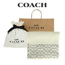 【コーチ巾着＆紙袋付き・ラッピング済み】 ギフトセット コーチ COACH アウトレット レディース 小物 アパレル マフラー C5127 CHK(チョーク) ホワイト