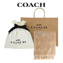 【コーチ巾着＆紙袋付き ラッピング済み】 ギフトセット コーチ COACH アウトレット レディース 小物 アパレル マフラー CB684 CAM(キャメル) シグネチャー